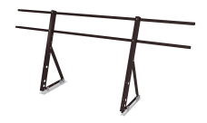 Ограждение кровельное на фальц Optima 0,9х2м RAL 8017