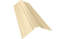 Планка конька фигурного 100х100 Grand Line 0,45 PE с пленкой RAL 1015 светлая слоновая кость (2м)