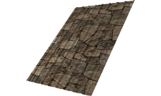 Профнастил С10A Grand Line 0,45 Print Elite King Stone TwinColor