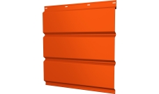 Софит металлический Классик v01 Grand Line без перфорации 0,45 PE с пленкой RAL 2004 оранжевый