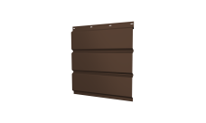 Софит металлический Классик v01 Grand Line без перфорации 0,45 PE с пленкой RAL 8017 шоколад (3м)